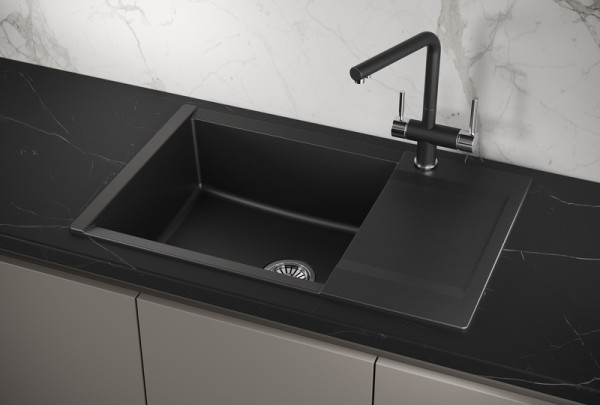 Кухонная мойка Granula 7807, ШВАРЦ. Фото 1
