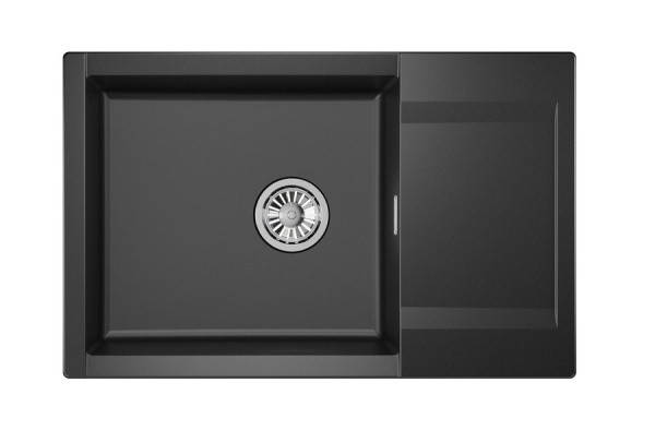 Кухонная мойка Granula 7807, ШВАРЦ. Фото 2