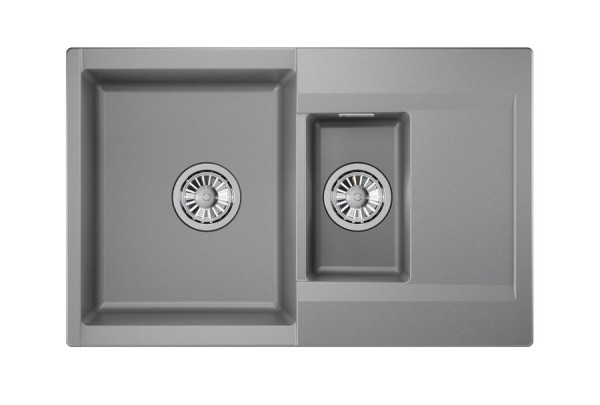Кухонная мойка Granula 7808, АЛЮМИНИУМ. Фото 2