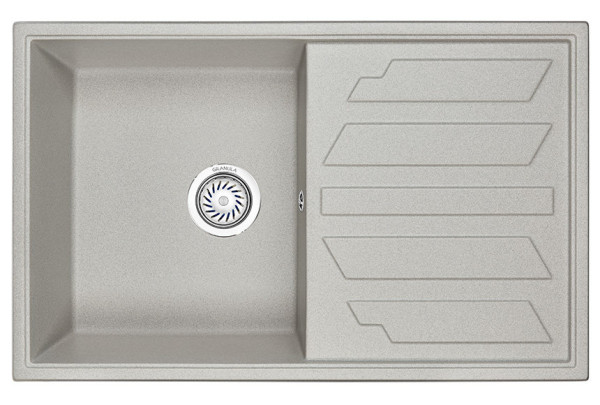 Кухонная мойка Granula 8002, БАЗАЛЬТ. Фото 2