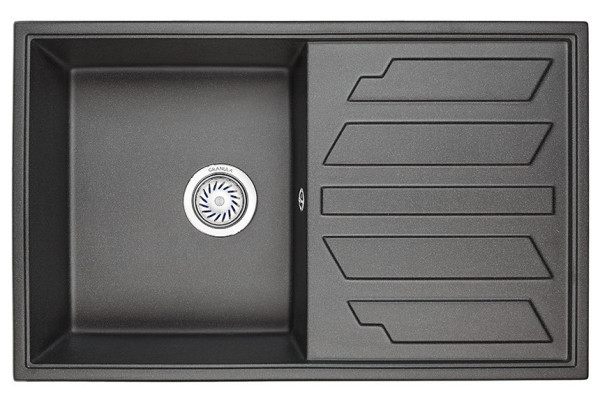 Кухонная мойка Granula 8002, ЧЁРНЫЙ. Фото 2