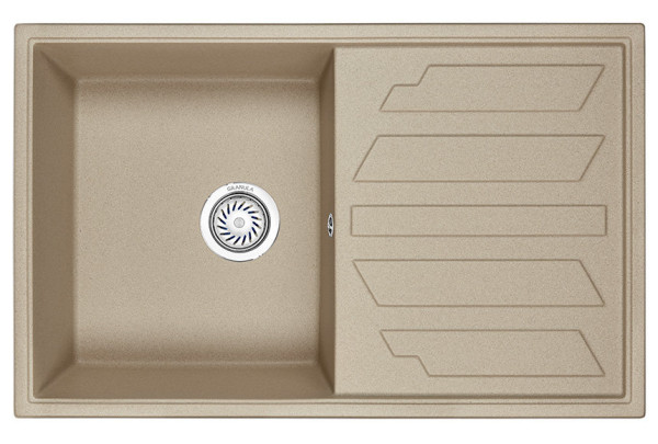 Кухонная мойка Granula 8002, ПЕСОК. Фото 2