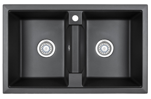 Кухонная мойка Granula 8101, ЧЁРНЫЙ. Фото 2