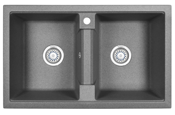Кухонная мойка Granula 8101, ГРАФИТ. Фото 2