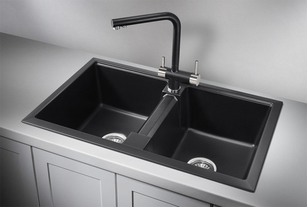 Кухонная мойка Granula 8101, ШВАРЦ. Фото 1