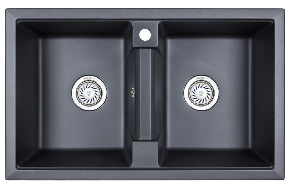 Кухонная мойка Granula 8101, ШВАРЦ. Фото 2