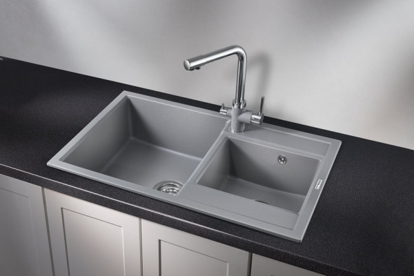 Кухонная мойка Granula 8201, АЛЮМИНИУМ. Фото 1