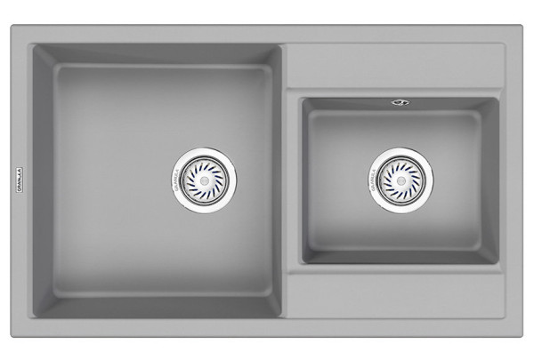 Кухонная мойка Granula 8201, АЛЮМИНИУМ. Фото 2
