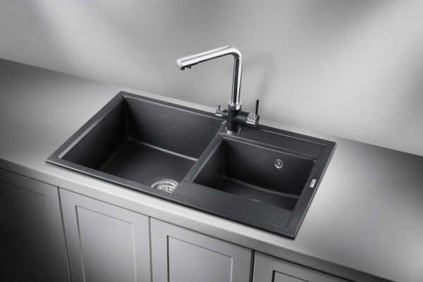 Кухонная мойка Granula 8201, ЧЁРНЫЙ. Фото 1