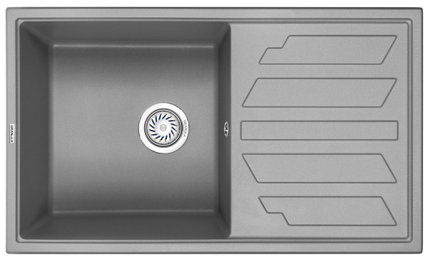 Кухонная мойка Granula 8601, АЛЮМИНИУМ. Фото 2