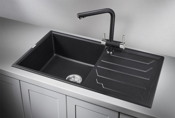 Кухонная мойка Granula 8601, ЧЁРНЫЙ. Фото 1