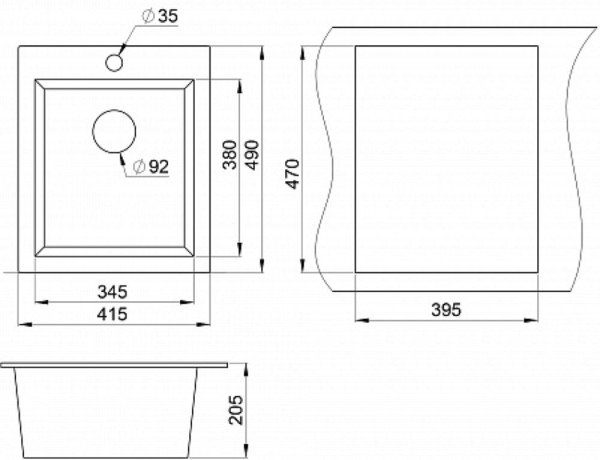 Кухонная мойка Granula GR-4201 арктик. Фото 2