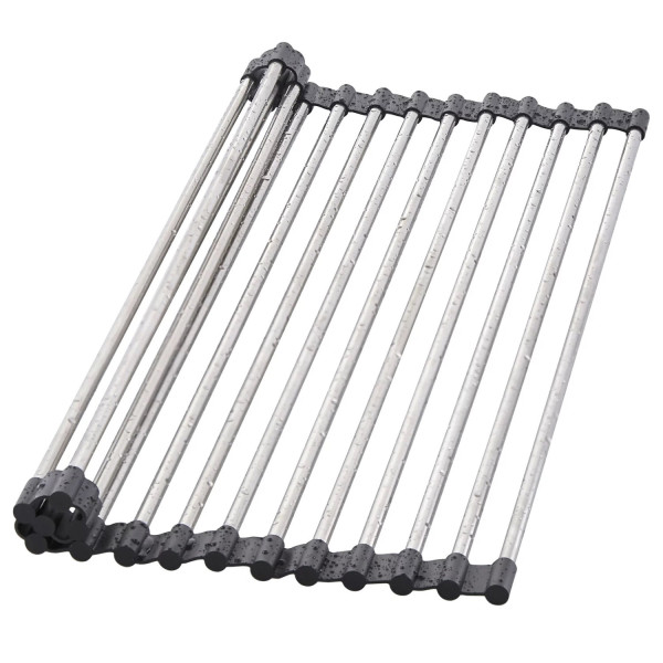 Кухонная мойка из нержавеющей стали Fashun 17M Комплект AS5544-17, графит. Фото 5