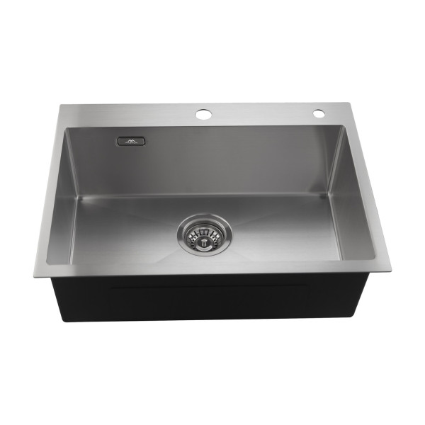 Кухонная мойка из нержавеющей стали Fashun 19M Комплект AS5545, сатин. Фото 1