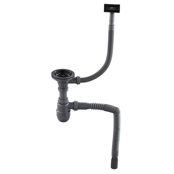 Кухонная мойка из нержавеющей стали Fashun 25M Комплект AS6545-17, графит. Фото 3