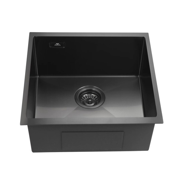 Кухонная мойка из нержавеющей стали Fashun 9M Комплект AS4044-17, графит. Фото 1