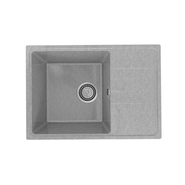 Кухонная мойка Practik PR-M-600-003 (без сифона), светло-серый. Фото 1