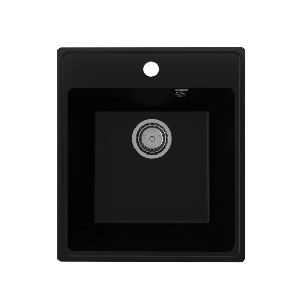 Кухонная мойка Ulgran Quartz Forte 425-07, уголь. Фото 1