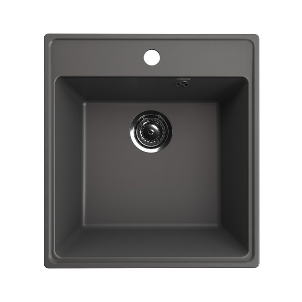 Кухонная мойка Ulgran Quartz Forte 460-09, мокрый асфальт. Фото 1