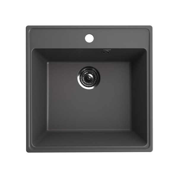 Кухонная мойка Ulgran Quartz Forte 505-09, мокрый асфальт. Фото 1