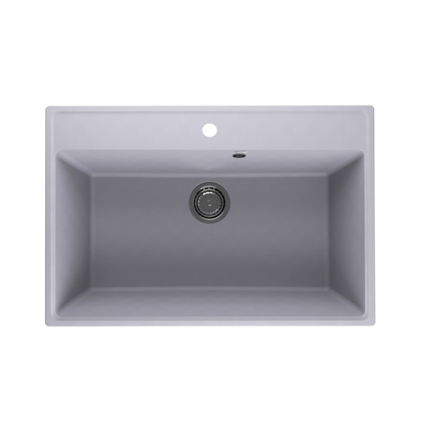 Кухонная мойка Ulgran Quartz Forte 760-05, бетон. Фото 1