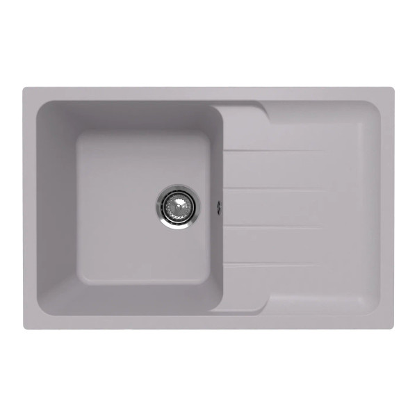 Кухонная мойка Ulgran Quartz Gerda 780-04, платина. Фото 1