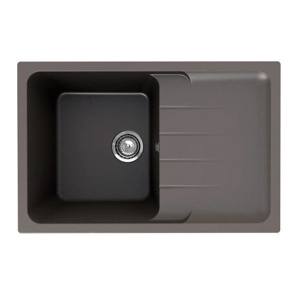 Кухонная мойка Ulgran Quartz Gerda 780-09, асфальт. Фото 1