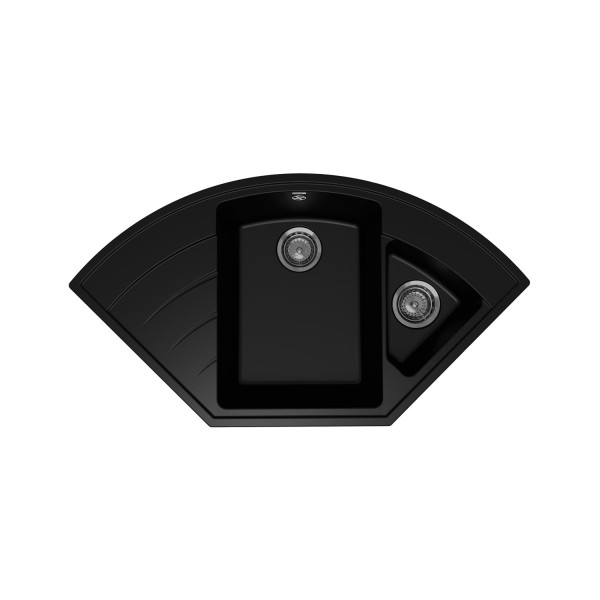 Кухонная мойка Ulgran Quartz Marta 1000-07, уголь. Фото 1