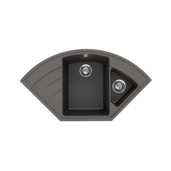 Кухонная мойка Ulgran Quartz Marta 1000-09, асфальт. Фото 1