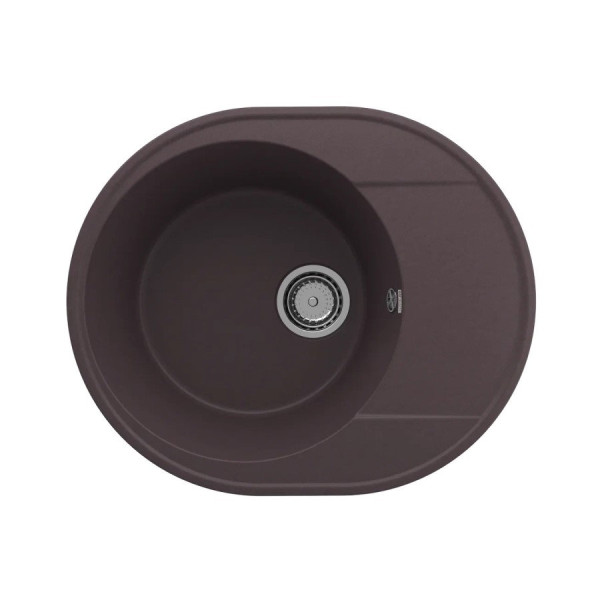 Кухонная мойка Ulgran Quartz Nora 585-06, трюфель. Фото 1