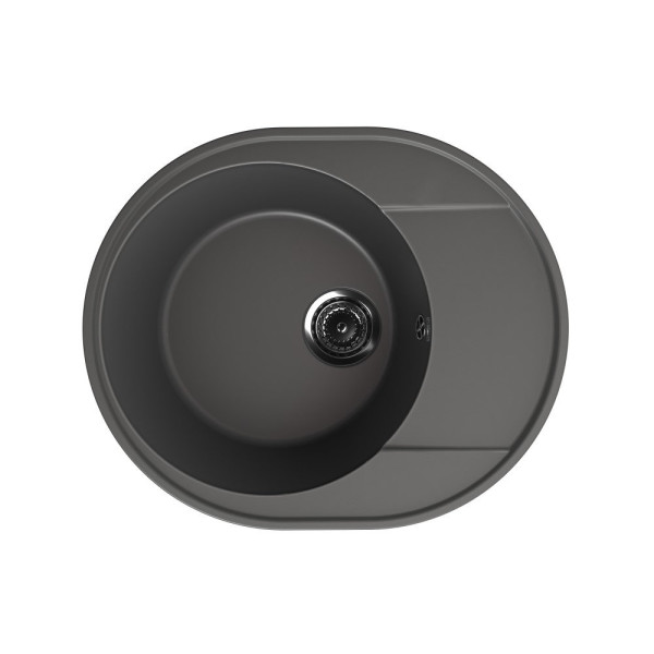 Кухонная мойка Ulgran Quartz Nora 585-09, мокрый асфальт. Фото 1