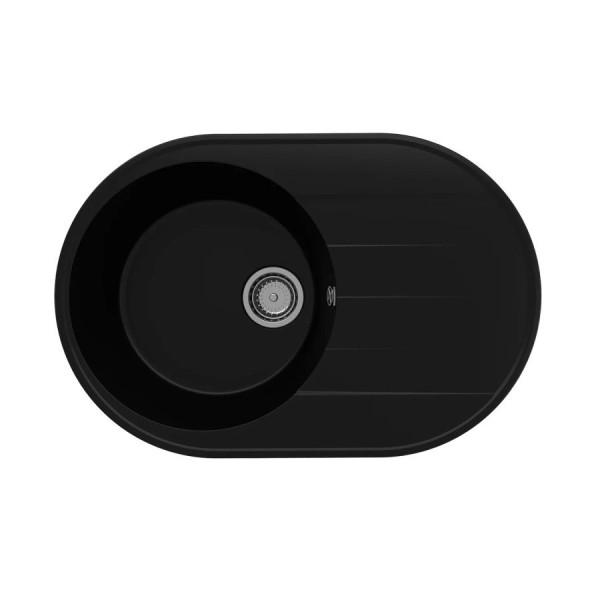 Кухонная мойка Ulgran Quartz Nora 750-07, уголь. Фото 1