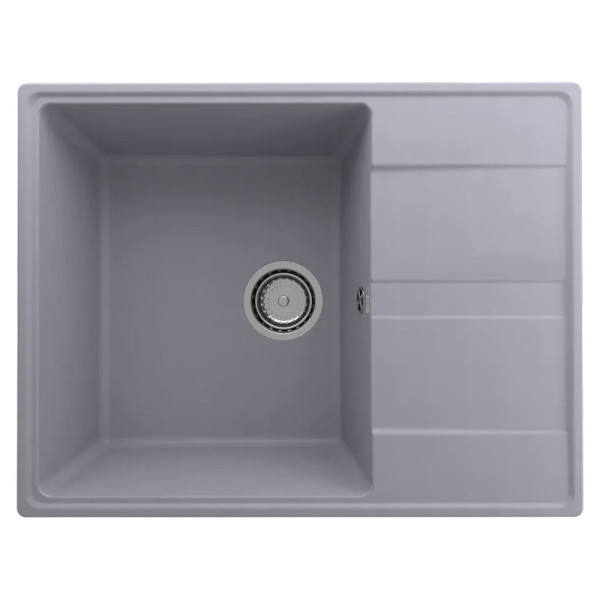 Кухонная мойка Ulgran Quartz Prima 650-05, бетон. Фото 1