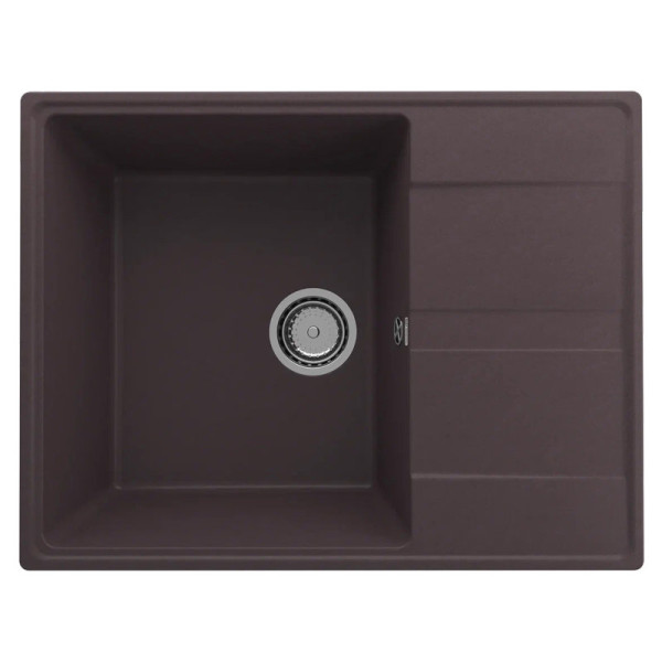 Кухонная мойка Ulgran Quartz Prima 650-06, трюфель. Фото 1