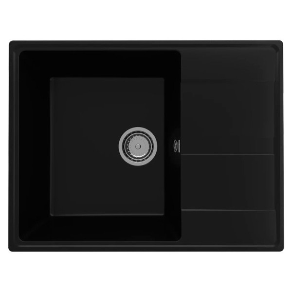 Кухонная мойка Ulgran Quartz Prima 650-07, уголь. Фото 1