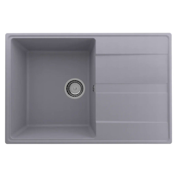 Кухонная мойка Ulgran Quartz Prima 750-05, бетон. Фото 1