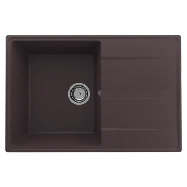 Кухонная мойка Ulgran Quartz Prima 750-06, трюфель. Фото 1