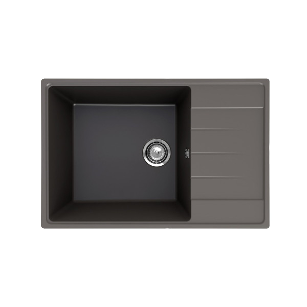 Кухонная мойка Ulgran Quartz Prima 760-09, асфальт. Фото 1