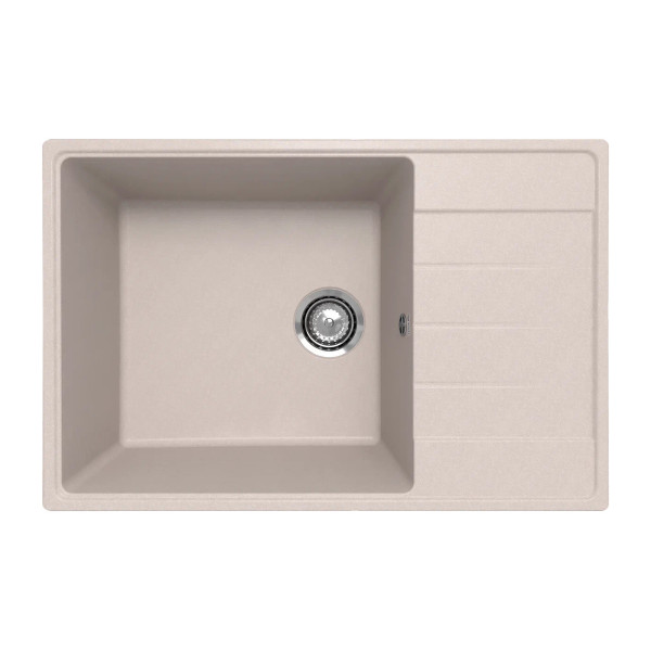 Кухонная мойка Ulgran Quartz Prima 760-10, песок. Фото 1