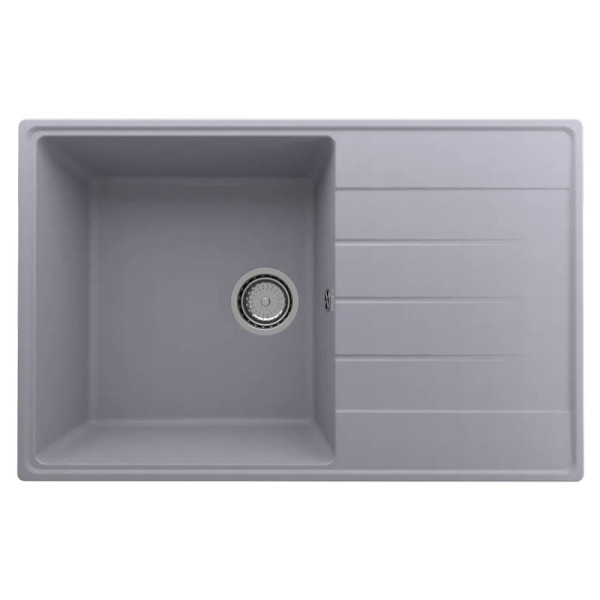 Кухонная мойка Ulgran Quartz Prima 780-05, бетон. Фото 1