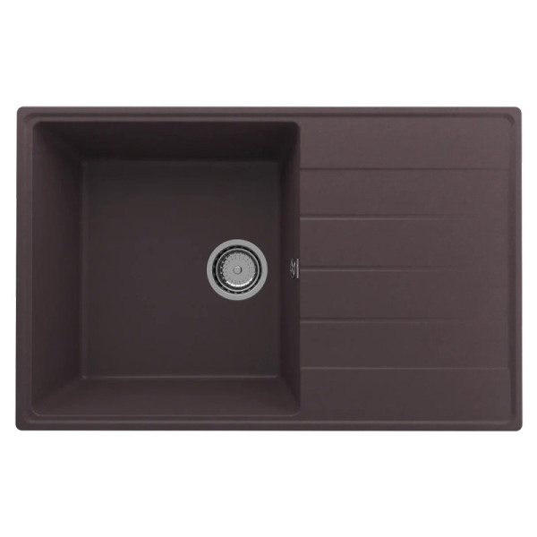 Кухонная мойка Ulgran Quartz Prima 780-06, трюфель. Фото 1