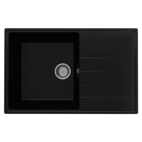 Кухонная мойка Ulgran Quartz Prima 780-07, уголь. Фото 1