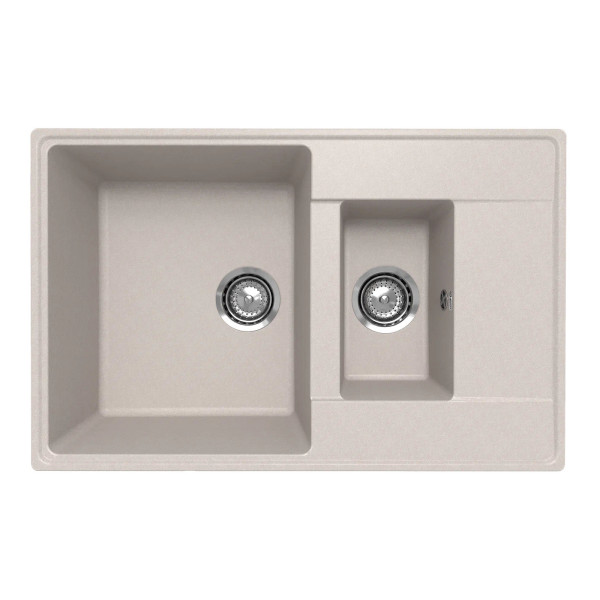 Кухонная мойка Ulgran Quartz Prima 780 1,5 K-10, песок. Фото 1