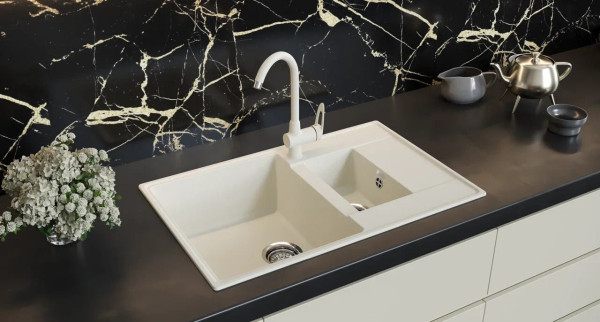 Кухонная мойка Ulgran Quartz Prima 780 1,5K-01, жасмин. Фото 3