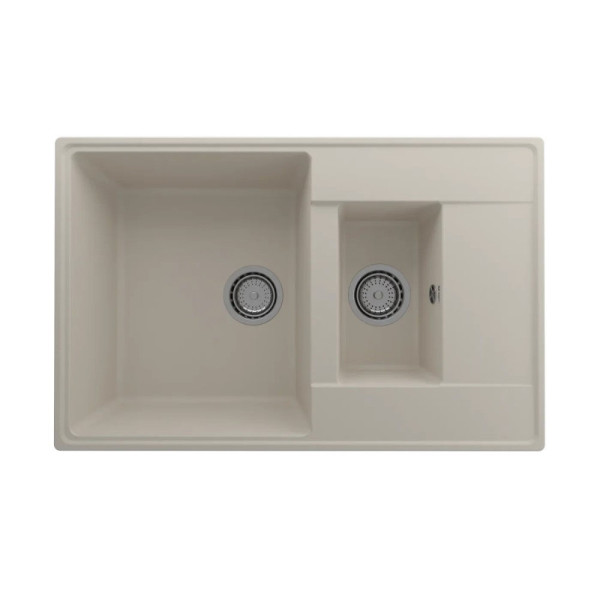 Кухонная мойка Ulgran Quartz Prima 780 1,5K-02, лен. Фото 1