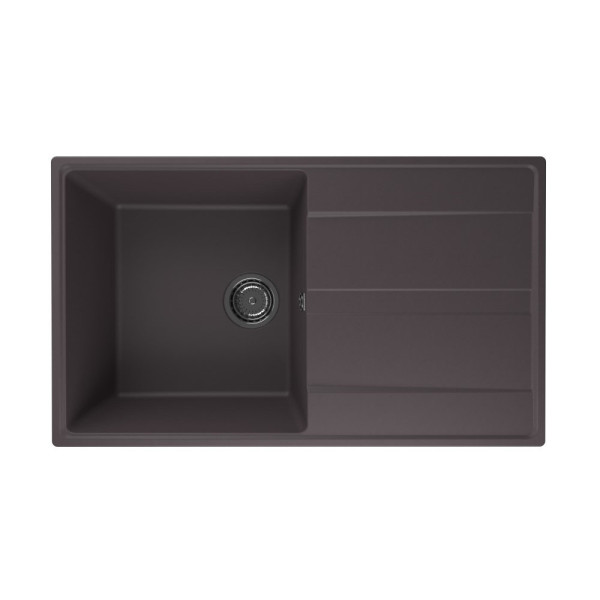 Кухонная мойка Ulgran Quartz Prima 850-06, трюфель. Фото 1