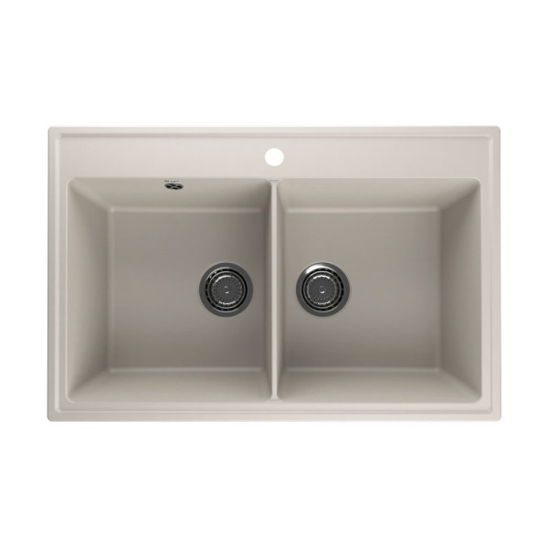 Кухонная мойка Ulgran Quartz Ruma 780-02, лен. Фото 1