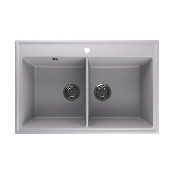 Кухонная мойка Ulgran Quartz Ruma 780-04, платина. Фото 1