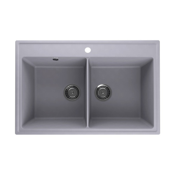 Кухонная мойка Ulgran Quartz Ruma 780-05, бетон. Фото 1