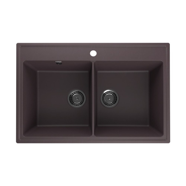 Кухонная мойка Ulgran Quartz Ruma 780-06, трюфель. Фото 1